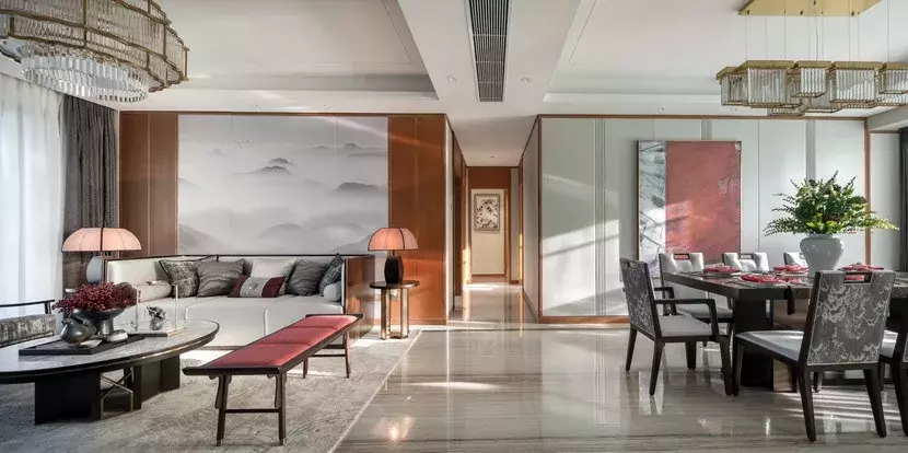 170㎡ 新中式, 最是那一抹中国红