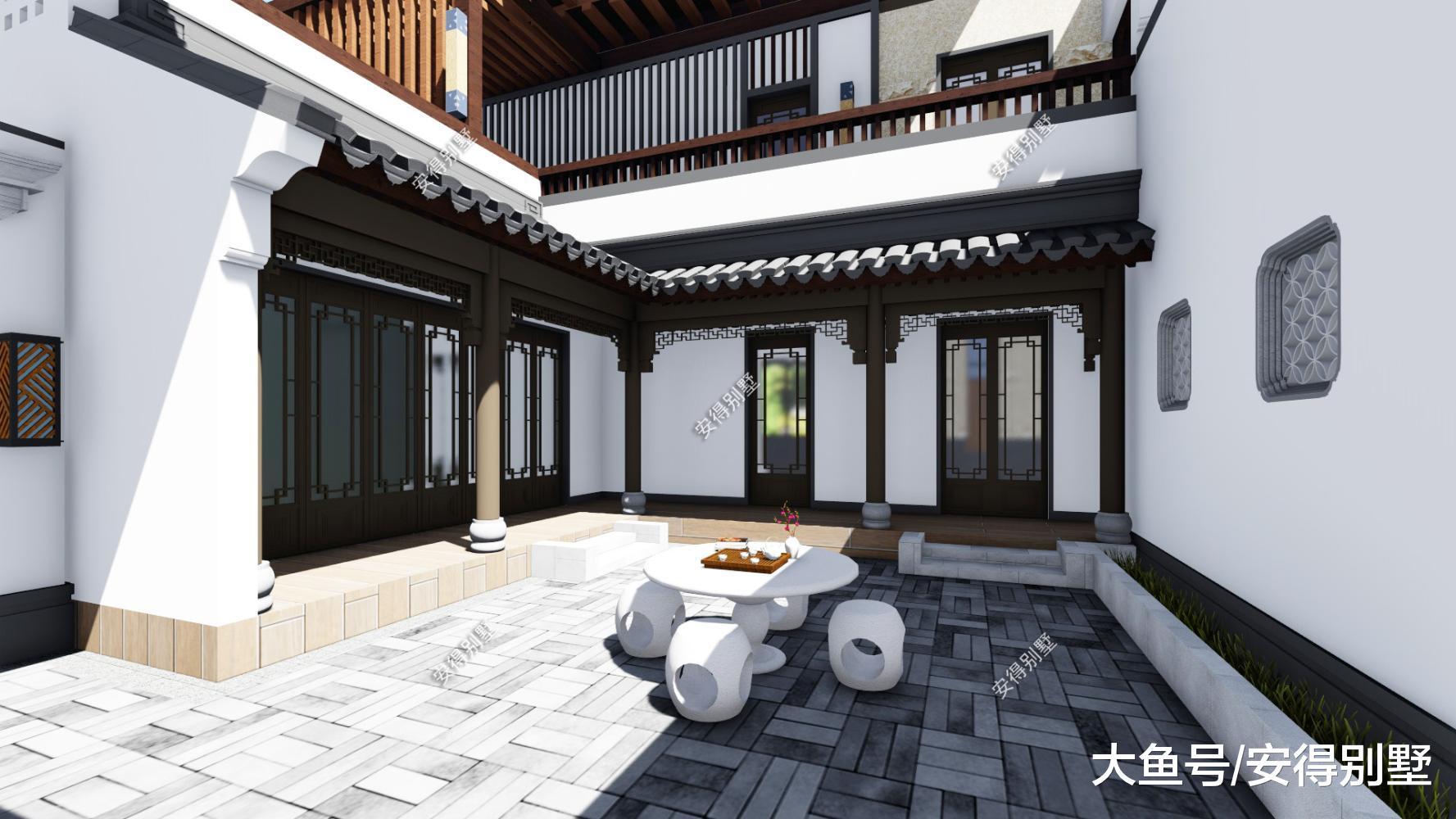 农村自建四合院民宿, 传统的中式建筑实在太美, 大小庭院衔接如画