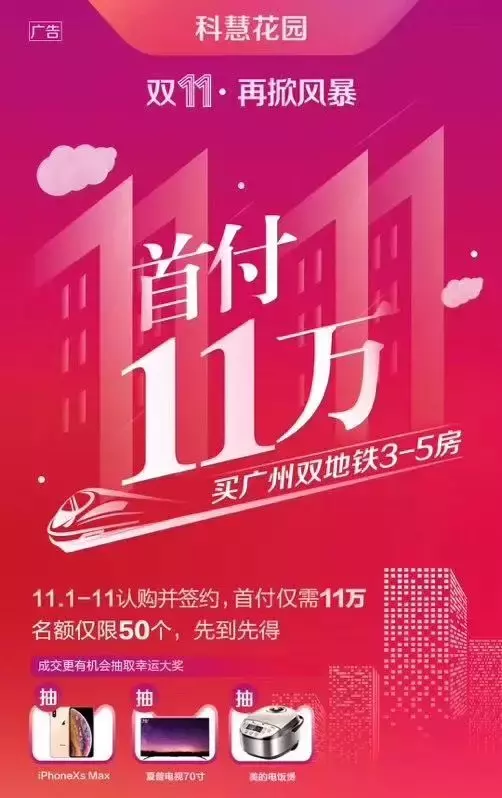 最高优惠5000+元/平, 广州楼市开启“双11”甩卖模式!