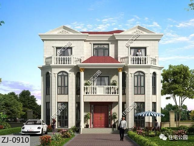 欧式别墅结合大堂屋, 这样的户型设计才能满足现代农村生活