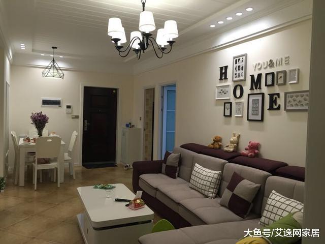 70㎡新房, 一进门就被迷住了, 鹅黄色墙面温馨极了! 12万没白花