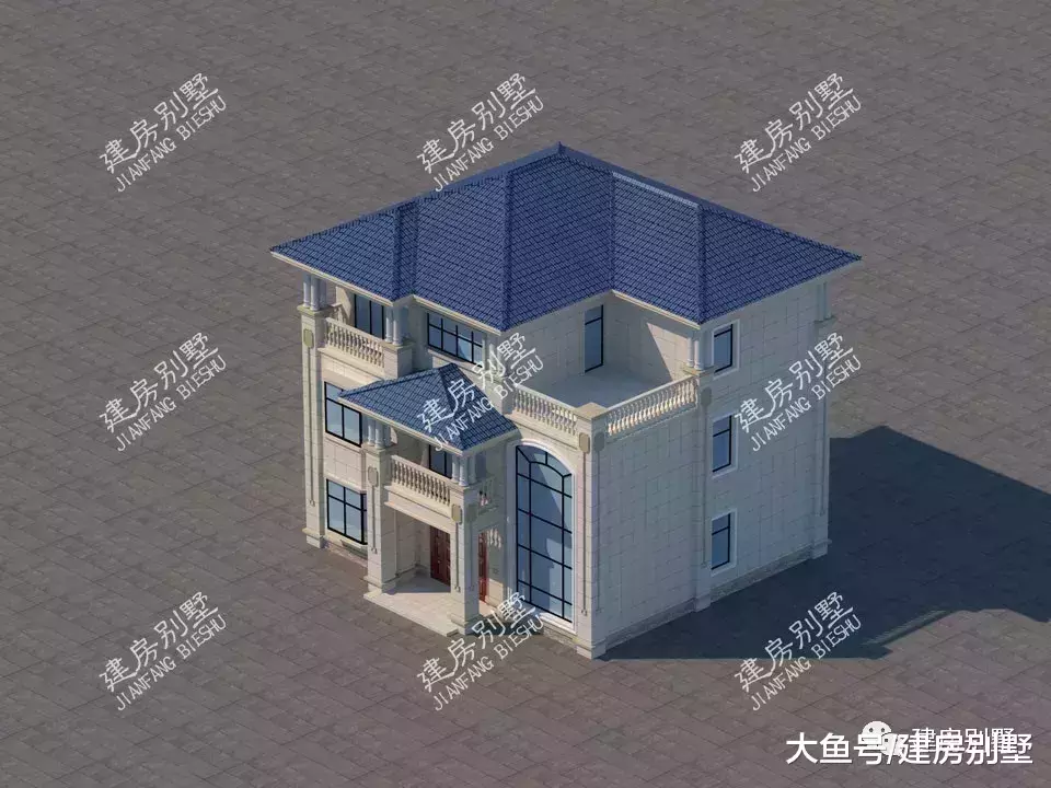 客厅挑空的农村自建房户型, 做个低调的有钱人, 这房高档不张扬