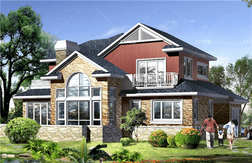 精选: 四套「独栋2层」复式新农村别墅设计图欣赏