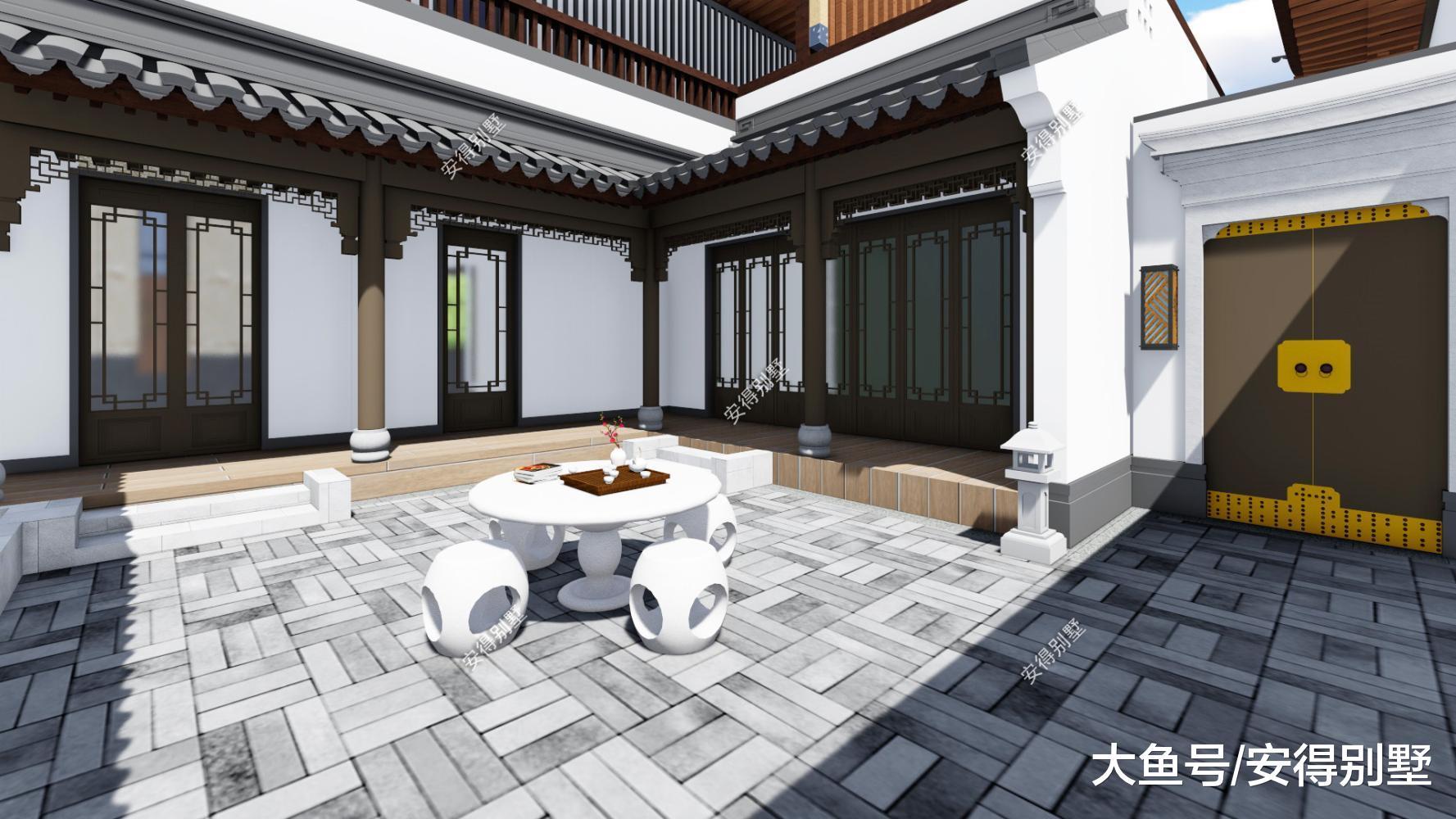农村自建四合院民宿, 传统的中式建筑实在太美, 大小庭院衔接如画