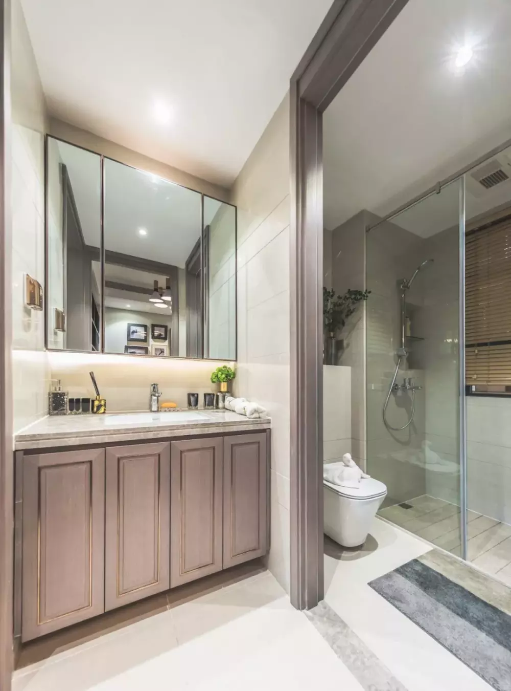 95m2简约样板间, 集一室优雅, 抒一缕繁华!