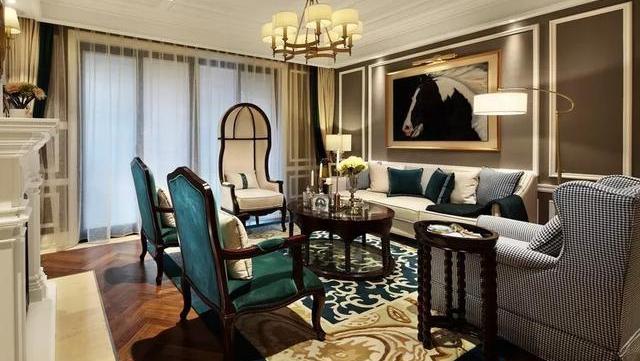 180㎡古典美式, 别致布局端庄矜贵