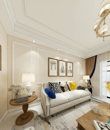 恒茂红谷新城120平简美效果, 这个户型做四房也是相当美好的