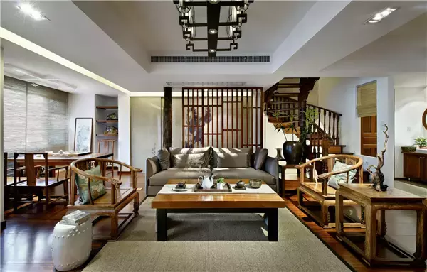 280㎡清新中式, 好温馨的木质感, 现代禅意又大方