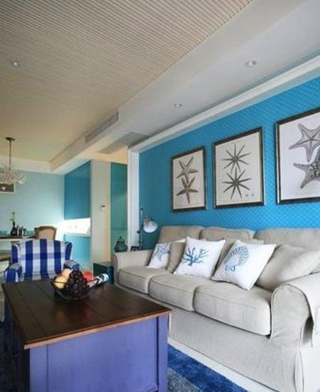 20万装修90平三居室 朋友说我家地中海风格 而我喜欢客厅沙发