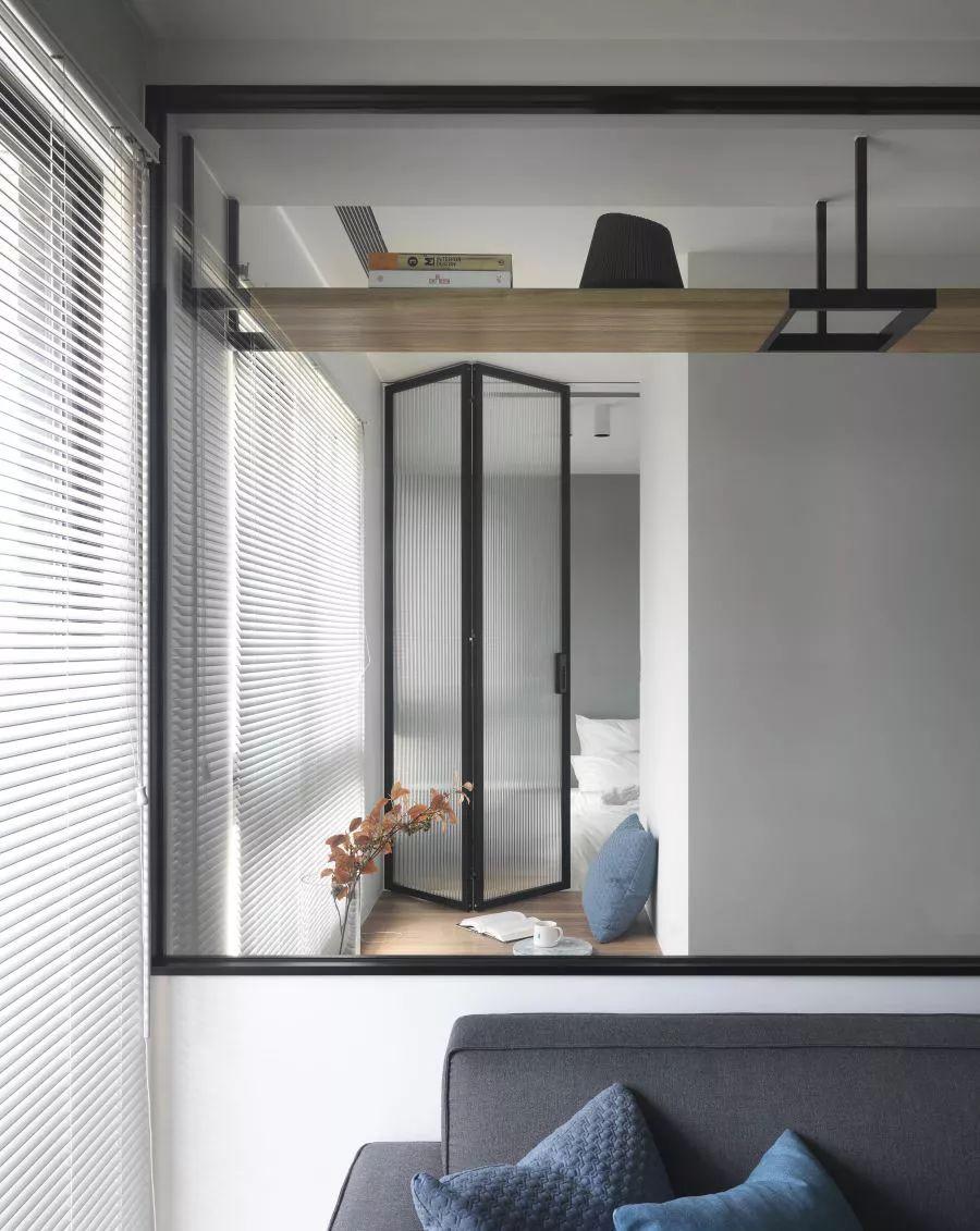 66㎡现代简约, 整体抬高的书房, 设计得真漂亮!