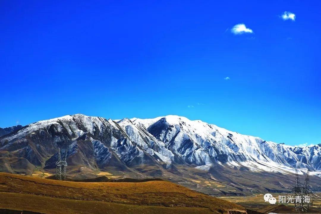 当青海的秋遇见雪