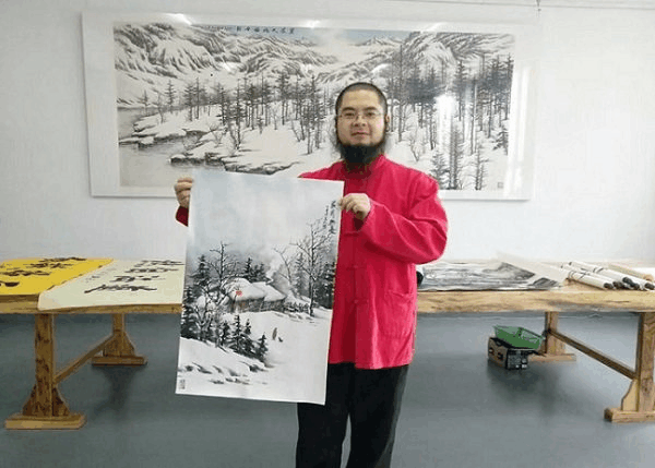 个性十足的画家吴大恺, 笔墨滋润, 点景细致有趣