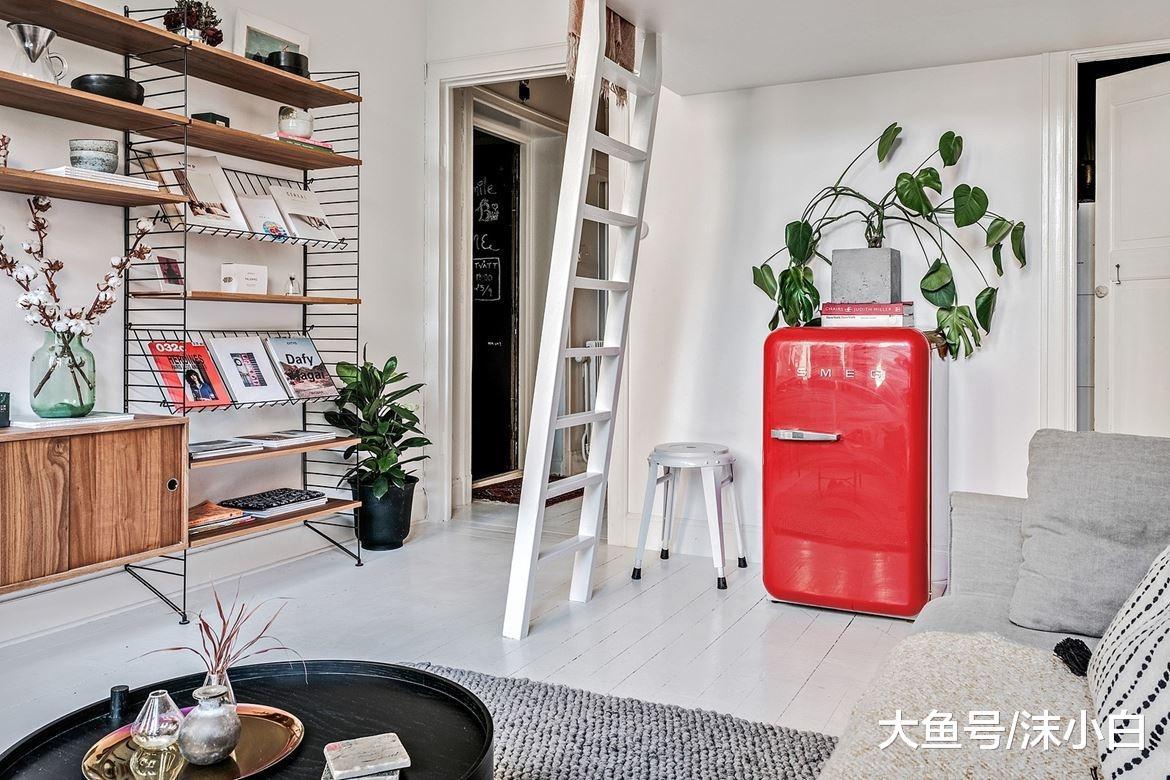 23平小户型! 厨房巴掌大, 卧室挂在“半空中”, 还有衣帽间! 晒晒