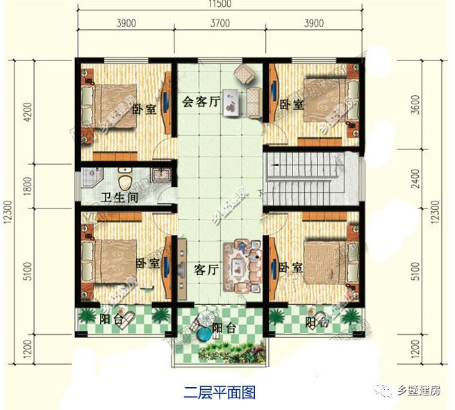农村二层小洋楼应该怎么建? 500套图纸中精选的5套来给你答案