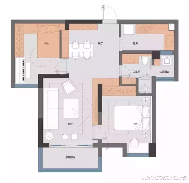 75㎡小家装出高级感! 客厅电视背景墙, 也忒实用了吧!