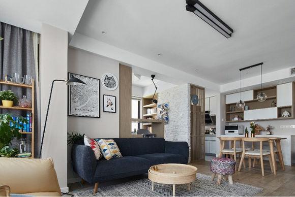 90㎡北歐裝修, 三室兩廳一廚一衛, 兒童房裝修很漂亮