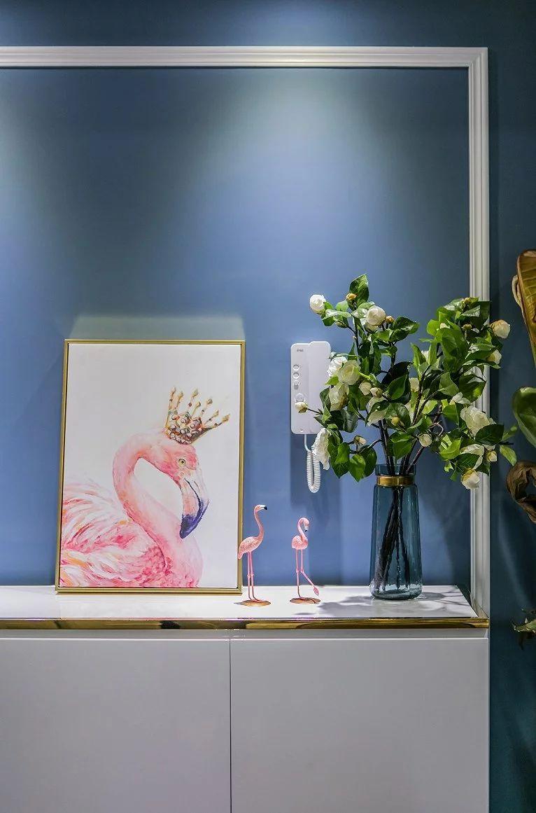 只是把沙发墙刷成蓝色, 125㎡三居走红小区, 朋友踏破门槛来参观!