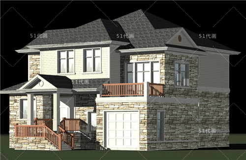 推荐: 4款两层新农村别墅楼房设计图