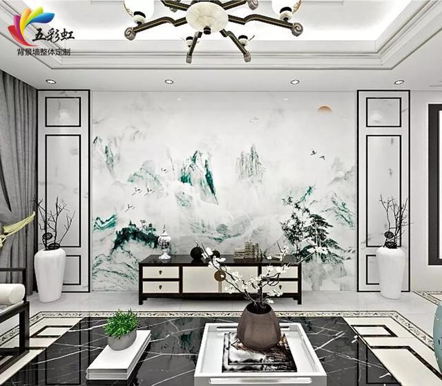 2019年最流行的背景墙造型, 新中式护墙板电视背景墙!