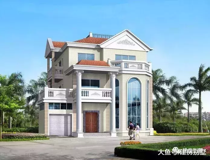 经典自建房别墅户型, 第二栋建的人不少, 我们镇就好几栋