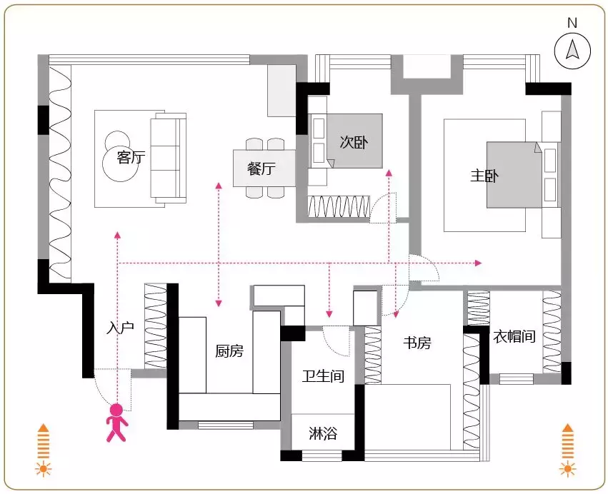 拆拆拆掉阳台, 105㎡小黑屋硬是装成了阳光大豪宅