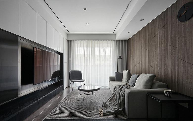 20万装修的100平米现代风格三室两厅 轻奢又有格调的家