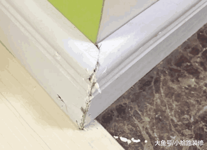 踢脚线没有对齐, 师傅这样来处理, 我还能给他结账吗?