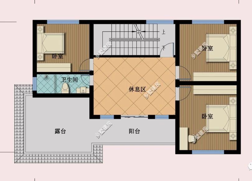 欧式田园尽享乡间趣味, 13x9米三层别墅来袭, 势不可挡