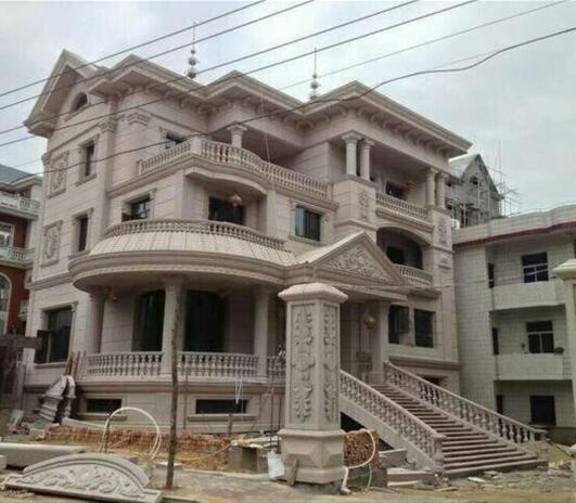 农村外墙干挂大理石豪宅分享, 福建省PK广东省, 谁更胜一筹?