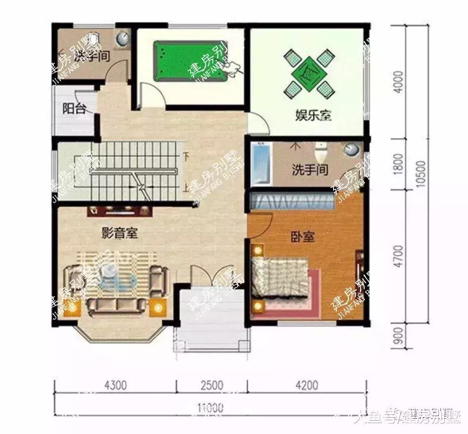 建豪宅首看四层别墅户型, 第一栋设计进了湖南人的心坎里