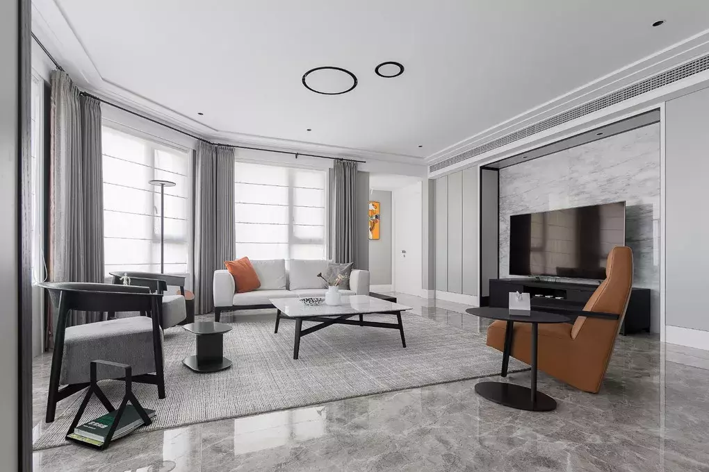 200㎡现代样板, 素雅而不简单