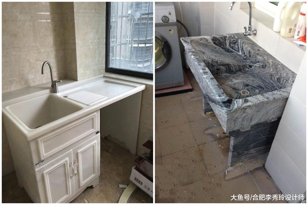 阳台装个一体式洗手盆有啥好? 邻居: 洗衣都带小搓板! 实用性真强大