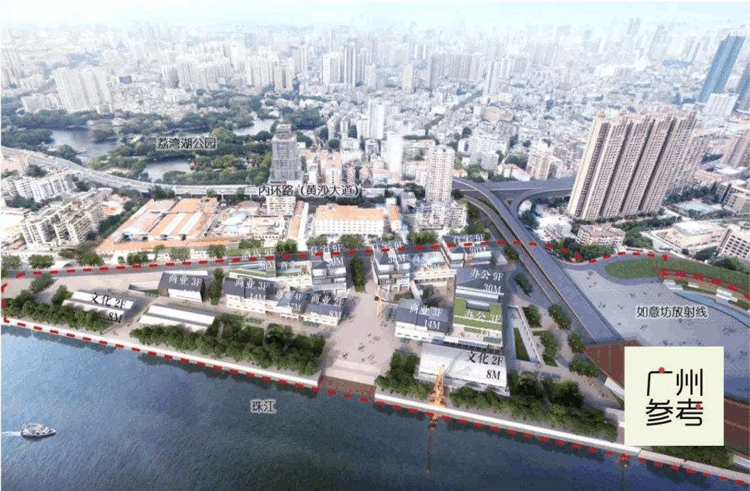 开工! 广州这片老城变身世界滨水区, 2地铁+投36亿建大动脉