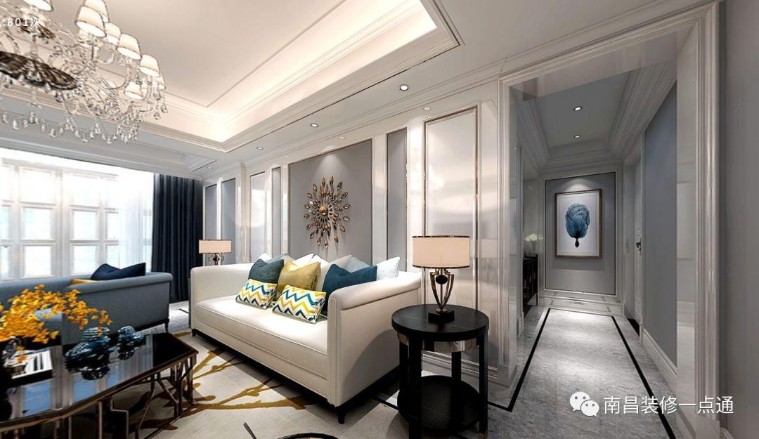 115平美式新古典, 南天金源三居室想装耐看点就这样设计!
