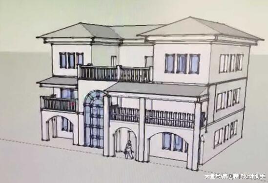 自己设计建造一栋三层小洋房, 苦了背井离乡出来讨生活的工人师傅