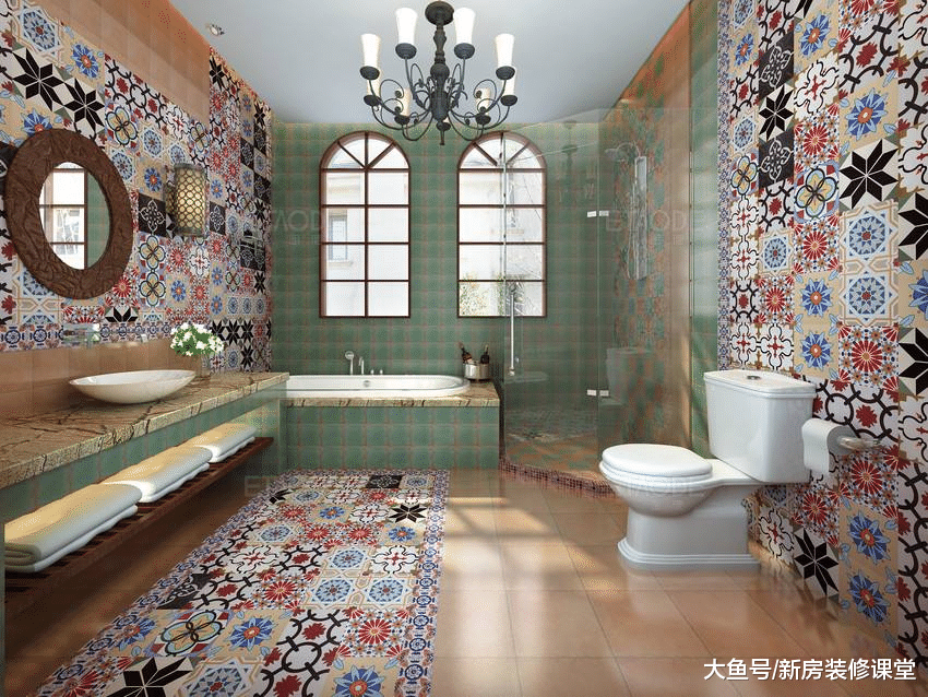 原来卫生间的设计还可以有这样的风格? 原谅我孤陋寡闻了……