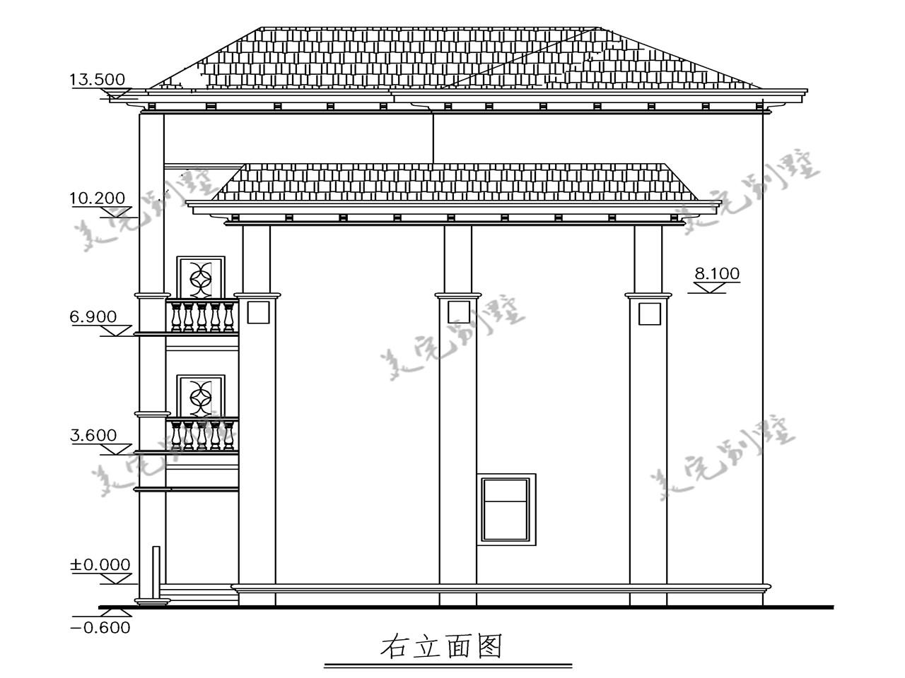 11.8X11.4简约欧式户型, 老人房带独卫