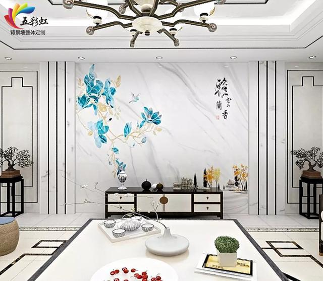 2019年最流行的背景墙造型, 新中式护墙板电视背景墙!