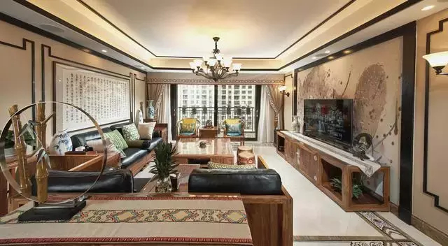 245平中式风格装修, 除了美我已经不知道怎么形容了!