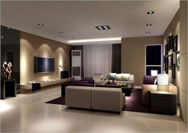 客厅天花板这样装, 再加上筒灯, 也是很不错的设计哦!