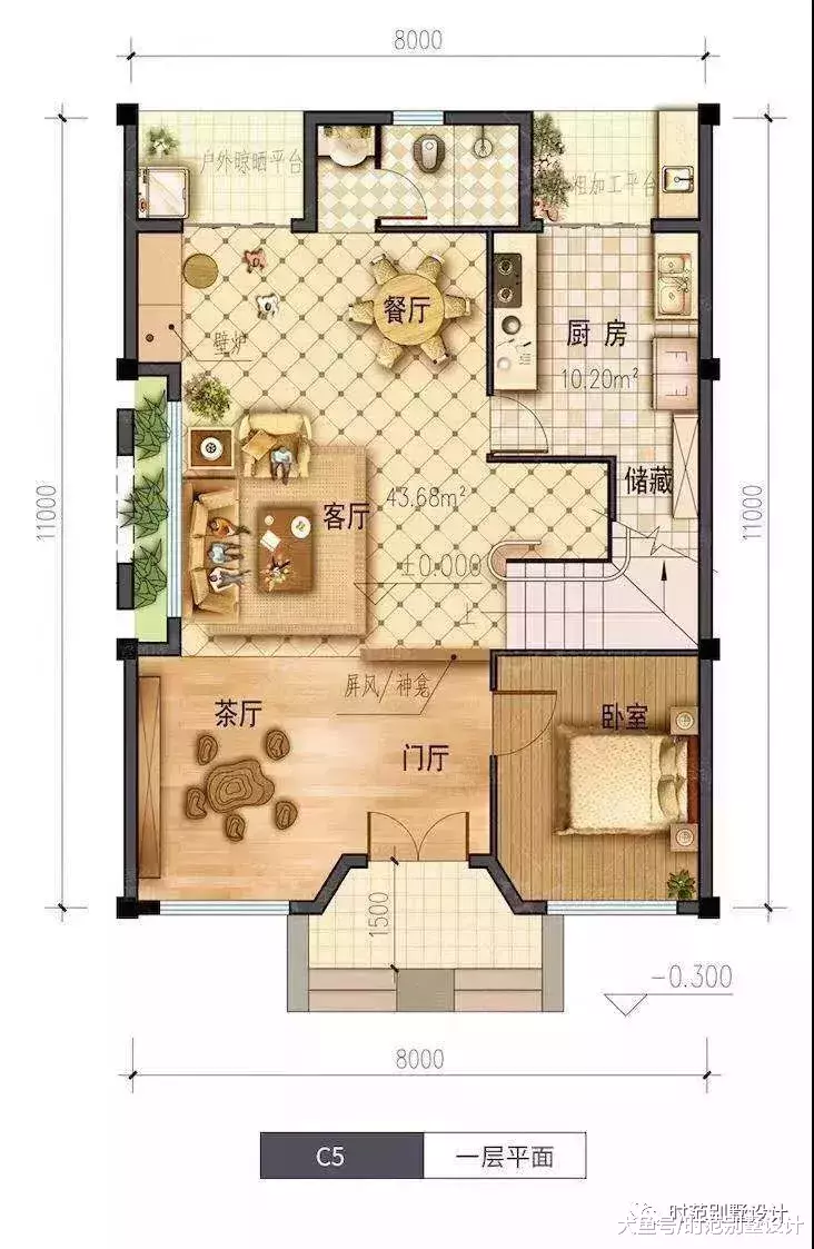 建一栋这样的新中式别墅, 家中人口再多也够住, 诗书传家