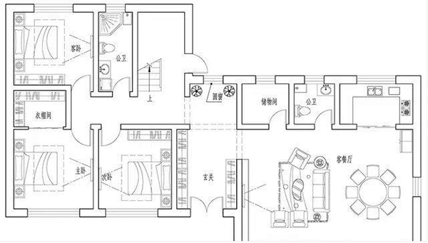 气场两米八! 平顶现代风别墅, 简约不简单, 大菜园大庭院观景池葡萄架, 太接地气