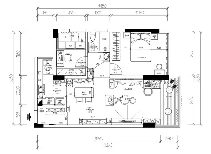 深圳的74平北欧风小户型二居室, 打造一个文艺小窝