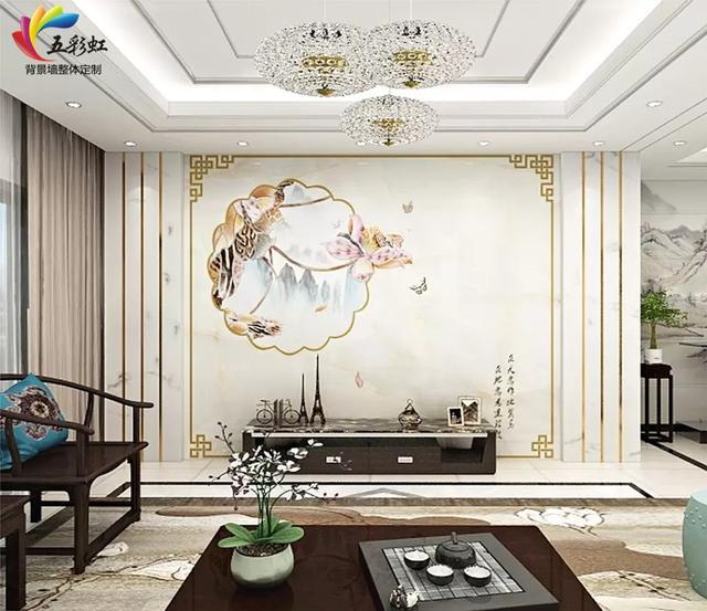 2019年最流行的背景墙造型, 新中式护墙板电视背景墙!