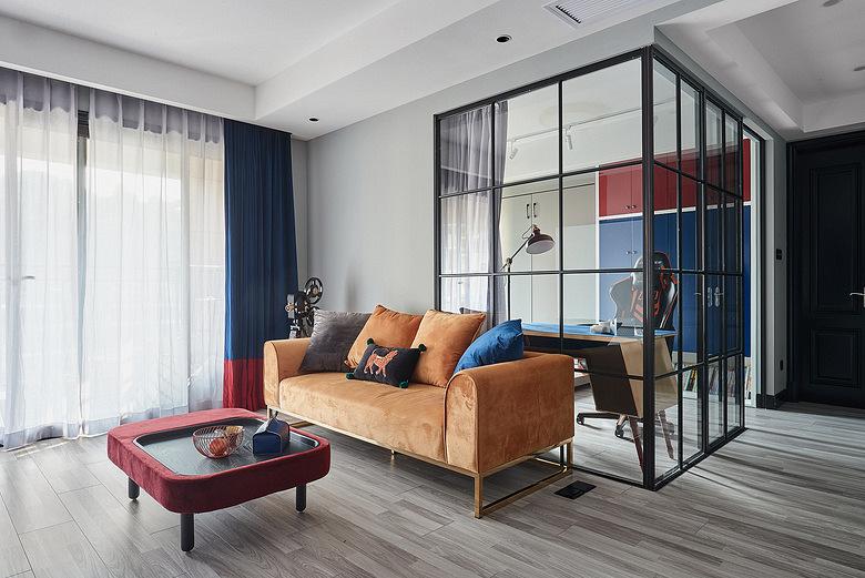 100平米现代混搭风格婚房装修 明亮氛围营造温馨家居