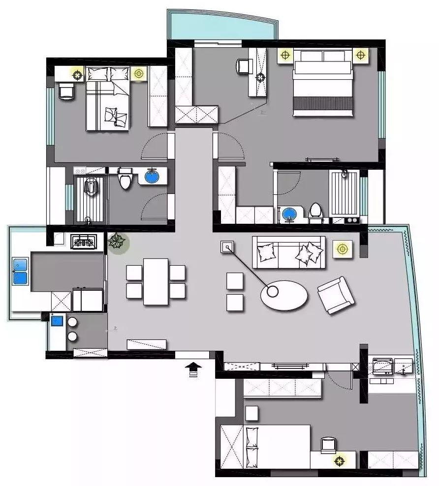 115㎡现代风, 稳重舒适, 自然快乐的一家子