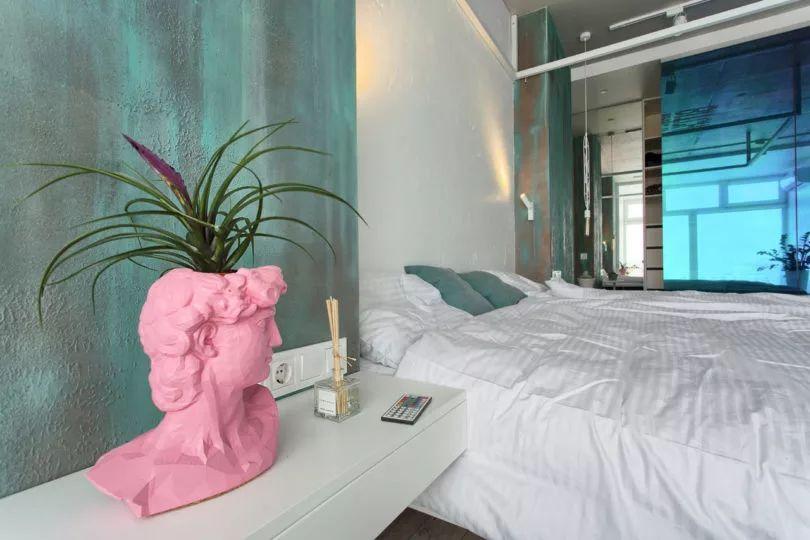 100平米女性向室内设计的公寓 竟然还有秋千