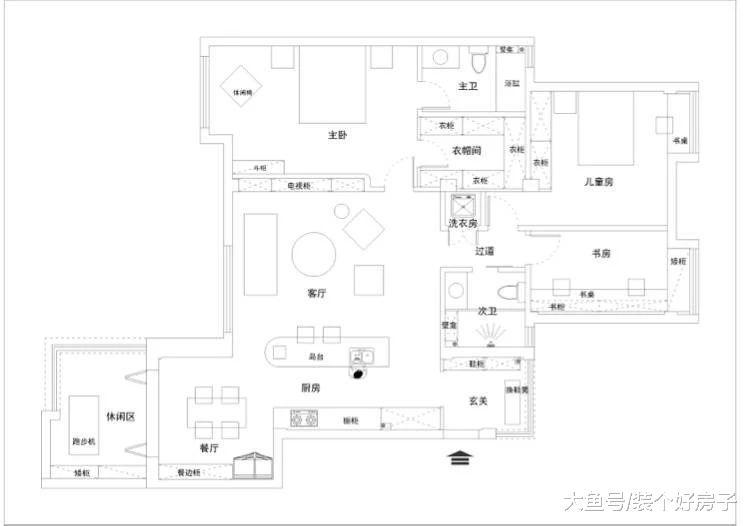 海归夫妇139㎡的格调之家, 全开放式厨房, 客餐厨大一体, 这样才叫享受生活!