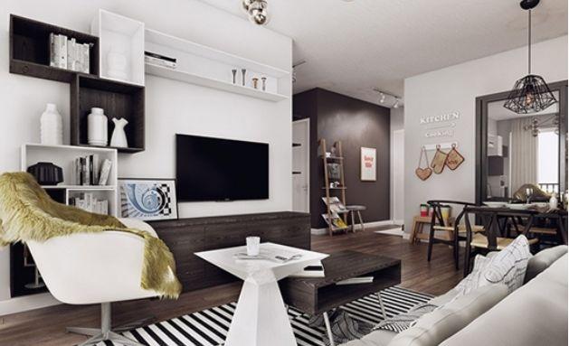 有质感的两居室装修 充满巧克力味的空间