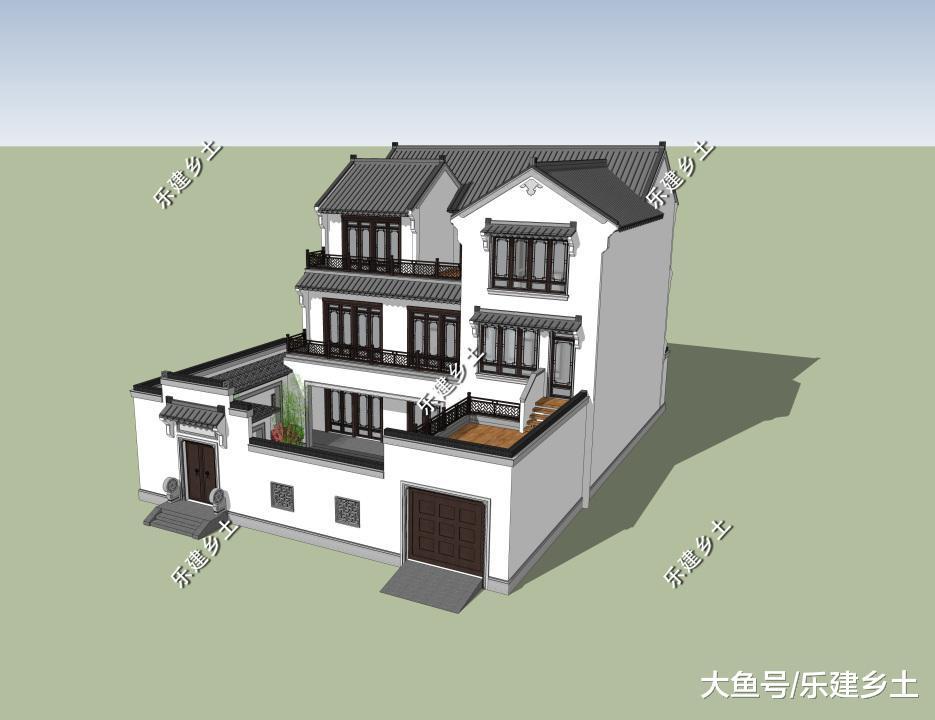 江西中式风格宅院设计, 庭院温婉, 美观与实用相结合